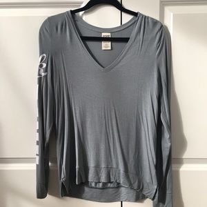 VS pink grey super soft long sleeve tee